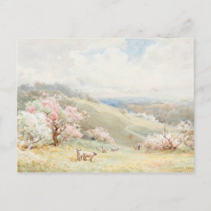 Frühling von Joseph Rubens Powell (1835–1871) Postkarte