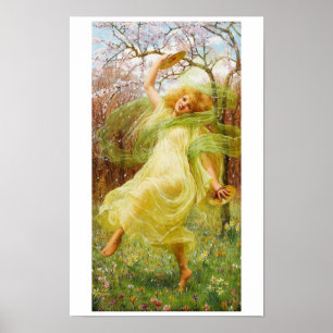 Frühling von William Savage Cooper Poster