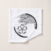 Frühling-Wappen Badhandtuch Set (Waschlappen)