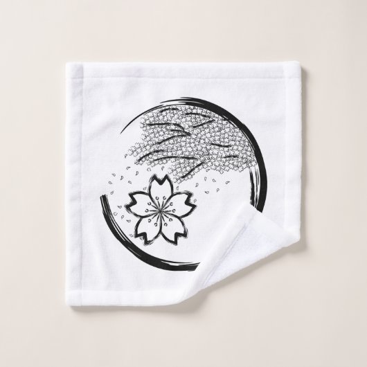 Frühling-Wappen Badhandtuch Set (Waschlappen)