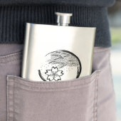 Frühling-Wappen Flachmann (Beispiel)