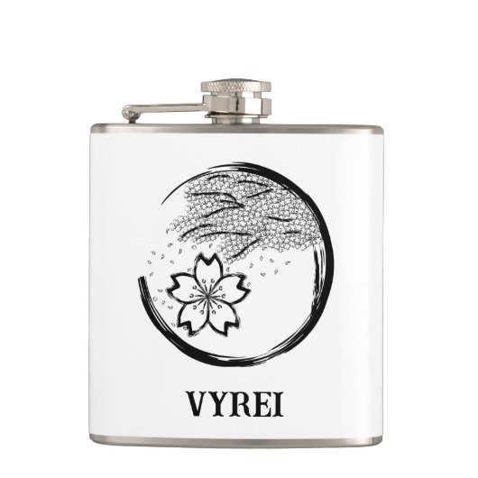 Frühling-Wappen Flachmann (Vorderseite)