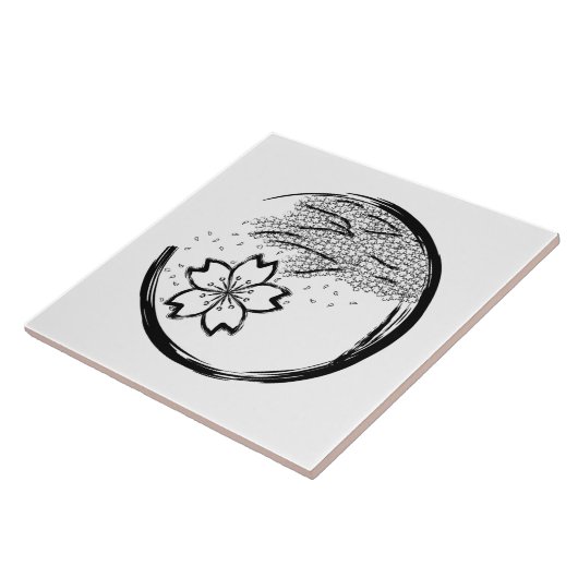 Frühling-Wappen Fliese (Seite)