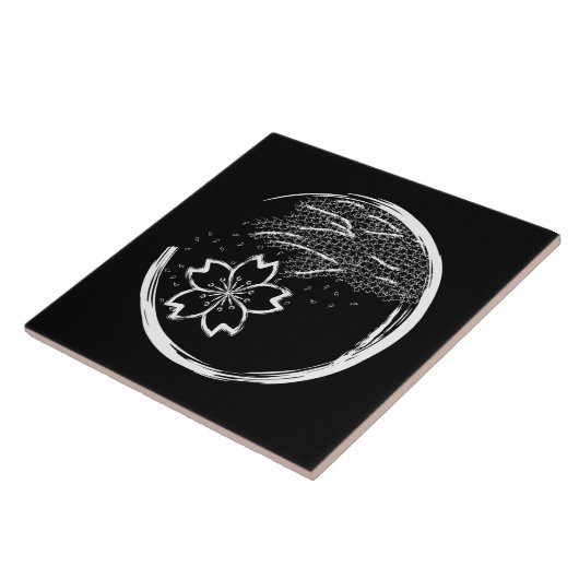 Frühling-Wappen Fliese (Seite)