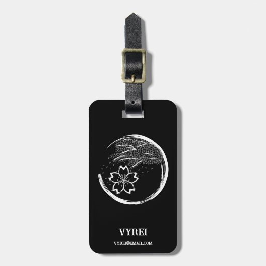 Frühling-Wappen Gepäckanhänger (Vorderseite vertikal)