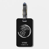 Frühling-Wappen Gepäckanhänger (Rückseite vertikal)