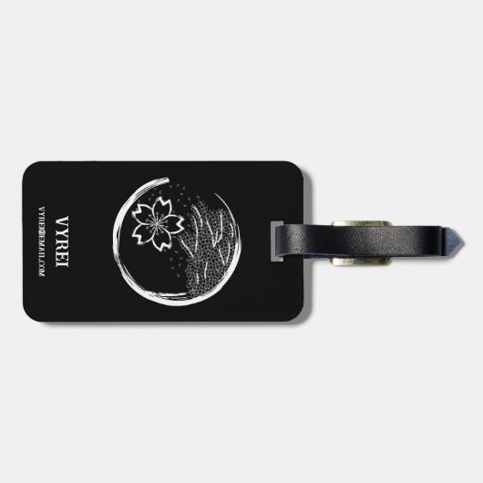 Frühling-Wappen Gepäckanhänger (Rückseite horizontal)