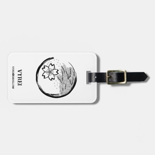 Frühling-Wappen Gepäckanhänger (Vorderseite horizontal)