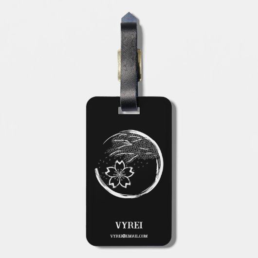 Frühling-Wappen Gepäckanhänger (Rückseite vertikal)