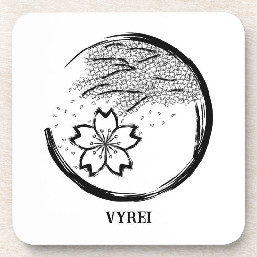 Frühling-Wappen Getränkeuntersetzer (Vorderseite)