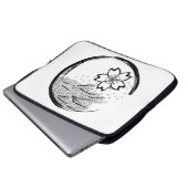 Frühling-Wappen Laptopschutzhülle (Vorne Knopf)