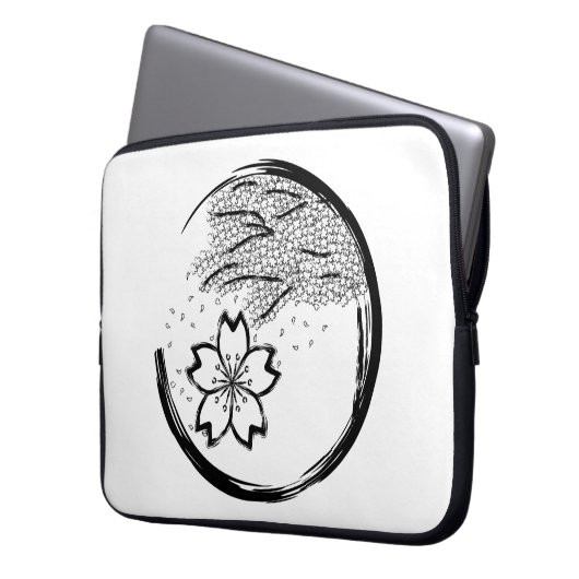 Frühling-Wappen Laptopschutzhülle (Vorderseite Links)