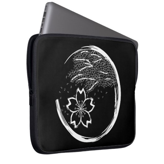 Frühling-Wappen Laptopschutzhülle (Vorne Rechts)