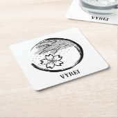 Frühling-Wappen Rechteckiger Pappuntersetzer (angewinkelt)