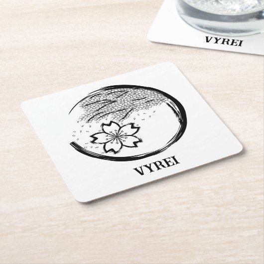 Frühling-Wappen Rechteckiger Pappuntersetzer (angewinkelt)