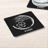 Frühling-Wappen Rechteckiger Pappuntersetzer (angewinkelt)