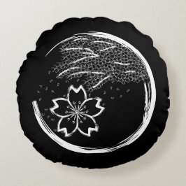 Frühling-Wappen Rundes Kissen