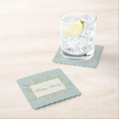 Frühling Wasserfarbe Wildblume  Untersetzer (Vor Ort)