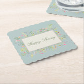 Frühling Wasserfarbe Wildblume  Untersetzer (angewinkelt)