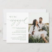 Frühling Wir sind eine Verlobte Foto-Engagement-Pa Einladung (Vorderseite)