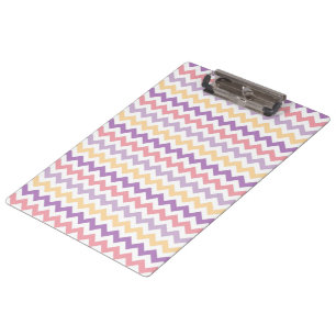 Frühling Zickzack und Polka-Punkt multi Klemmbrett
