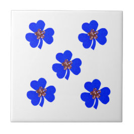 Frühlingblau, blaue Küchenblumen Fliese