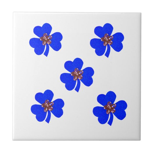 Frühlingblau, blaue Küchenblumen Fliese (Vorderseite)