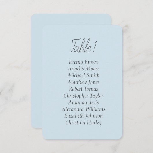 Frühlingblau sanfte, einfache Sitzbänke Babydusche Einladung (Vorne/Hinten)