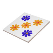 Frühlingblau und orange Blume für die Küche Fliese (Seite)