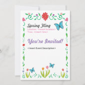 FrühlingFling laden ein Einladung (Vorderseite)