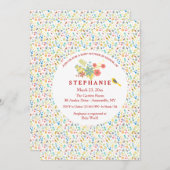 Frühlingflings-Einladung Einladung (Vorne/Hinten)