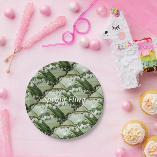 FRÜHLINGflings-MAIGLÖCKCHEN Pappteller (Party)