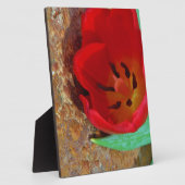 Frühlinggelb und Roter Tulip Fotoplatte (Seite)