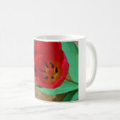 Frühlinggelb und Roter Tulip Kaffeetasse (VorderseiteRechts)