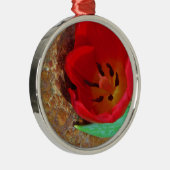 Frühlinggelb und Roter Tulip Ornament Aus Metall (Rechts)