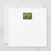 Frühlinggelbe Daffodien flache Grußkarte (Rückseite)