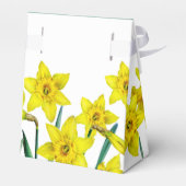 Frühlinggelbe Daffodien Kunst Dankeschön an Ostern Geschenkschachtel (Rückseite)