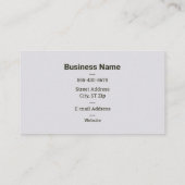 Frühlinggelbe Flora Visitenkarte (Rückseite)