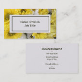 Frühlinggelbe Flora Visitenkarte (Vorne/Hinten)