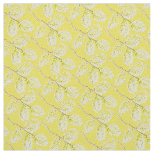 Frühlinggelbe Wildkatzen Aquarellstoffe Stoff (Muster)