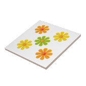 Frühlinggrün, gelb, orange Blume für die Küche Fliese (Seite)