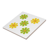 Frühlinggrün und orange Blume für die Wohngestaltu Fliese (Seite)