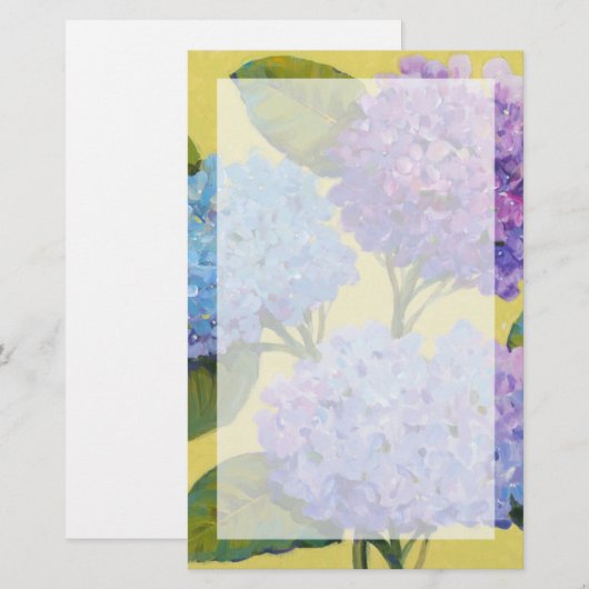 FrühlingHydrangeas I Briefpapier (Vorne/Hinten)