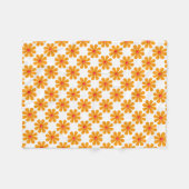 Frühlingorange Blume für Babydusche Fleecedecke (Vorderseite (Horizontal))
