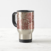 Frühlingrosa Blumenmuster Reisebecher (Vorderseite Links)