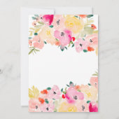 Frühlingrosa boho schicke Gartenanlage Abschluss Ankündigung (Rückseite)