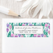 Frühlingrosa Lila Tulip Floral Wasserfarbe (Insitu)