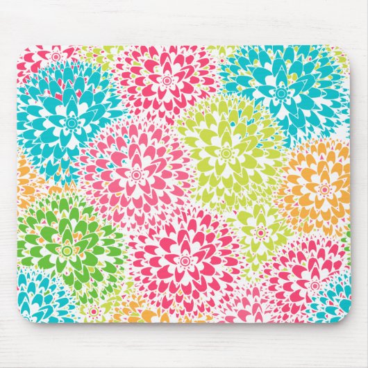 Frühlings-abstrakte Blumen Mousepad (Vorne)