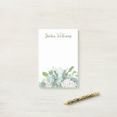 Frühlings-Anordnung - Aquarell-Blumenstrauß Post-it Klebezettel (Auf Schreibtisch)