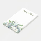 Frühlings-Anordnung - Aquarell-Blumenstrauß Post-it Klebezettel (angewinkelt)